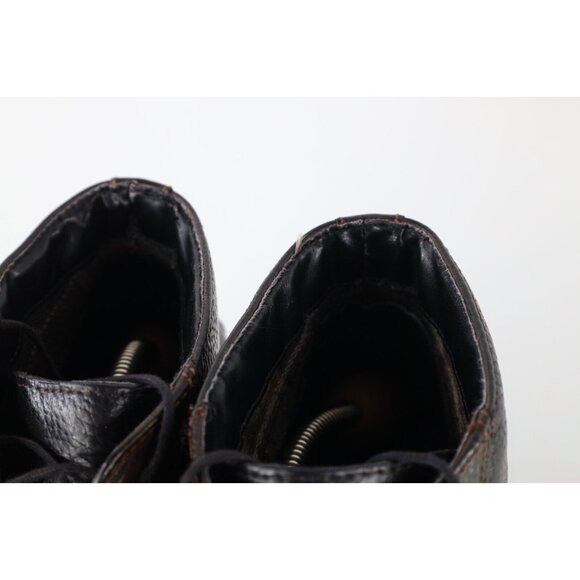 Vtg Clarks Mens 12 Distressed Pebble Grain Leather Ankle Chukkas Chukka Boots main image 2